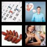 4 Pics 1 Word 4 Letters Answers Date
