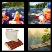 4 Pics 1 Word 4 Letters Answers Raft
