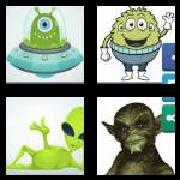 4 Pics 1 Word 5 Letters Answers Alien