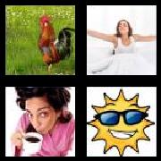 4 Pics 1 Word 5 Letters Answers Awake
