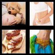 4 Pics 1 Word 5 Letters Answers Belly