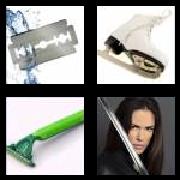 4 Pics 1 Word 5 Letters Answers Blade