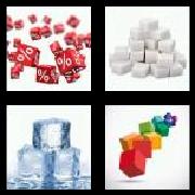 4 Pics 1 Word 5 Letters Answers Cubes