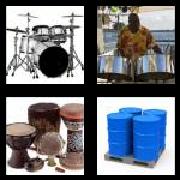 4 Pics 1 Word 5 Letters Answers Drums