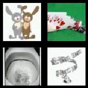 4 Pics 1 Word 5 Letters Answers Flush