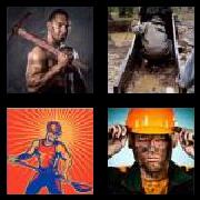4 Pics 1 Word 5 Letters Answers Miner