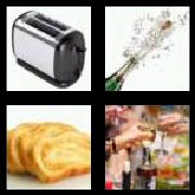 4 Pics 1 Word 5 Letters Answers Toast
