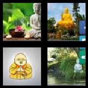 4 Pics 1 Word 6 Letters Answers Buddha