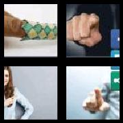 4 Pics 1 Word 6 Letters Answers Finger