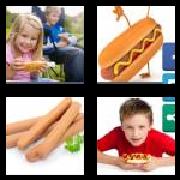 4 Pics 1 Word 6 Letters Answers Hotdog