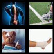 4 Pics 1 Word 6 Letters Answers Injury