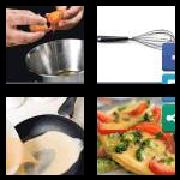 4 Pics 1 Word 6 Letters Answers Omelet