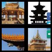 4 Pics 1 Word 6 Letters Answers Pagoda