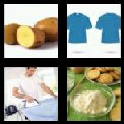 4 Pics 1 Word 6 Letters Answers Starch