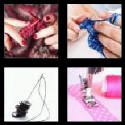 4 Pics 1 Word 6 Letters Answers Stitch