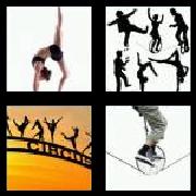 4 Pics 1 Word 7 Letters Answers Acrobat