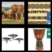 4 Pics 1 Word 7 Letters Answers African