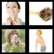 4 Pics 1 Word 7 Letters Answers Allergy