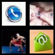 4 Pics 1 Word 7 Letters Answers Contact