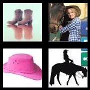 4 Pics 1 Word 7 Letters Answers Cowgirl