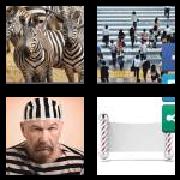 4 Pics 1 Word 7 Letters Answers Striped