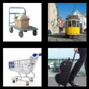 4 Pics 1 Word 7 Letters Answers Trolley