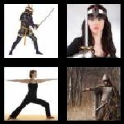 4 Pics 1 Word 7 Letters Answers Warrior