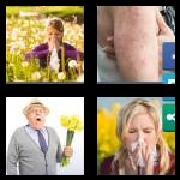 4 Pics 1 Word 8 Letters Answers Allergic