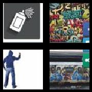 4 Pics 1 Word 8 Letters Answers Graffiti