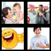 4 Pics 1 Word 8 Letters Answers Laughter