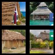 4 Pics 1 Word 8 Letters Answers Thatched