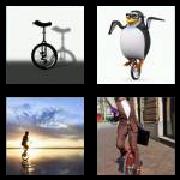 4 Pics 1 Word 8 Letters Answers Unicycle