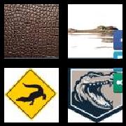 4 Pics 1 Word 9 Letters Answers Alligator