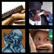 4 Pics 1 Word 9 Letters Answers Harmonica
