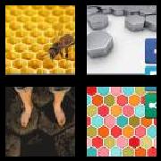 4 Pics 1 Word 9 Letters Answers Hexagonal
