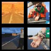 4 Pics 1 Word 9 Letters Answers Hitchhike