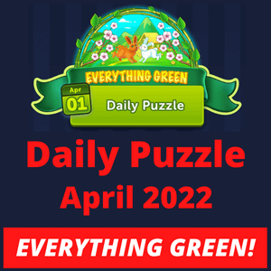 Daily puzzle April 2022 Everything Green