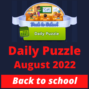 Daily puzzle August 2022 Back to school