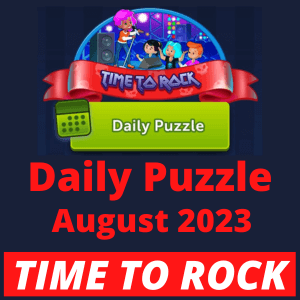 Daily puzzle August 2023 Time to Rock