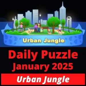 Daily puzzle January 2025 Urban Jungle