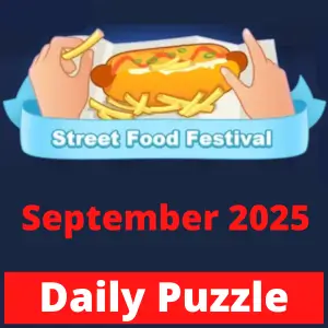 Daily Puzzle September 2025 Street Food Festival