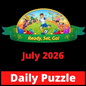 Daily Puzzle July 2026 Ready Set Go